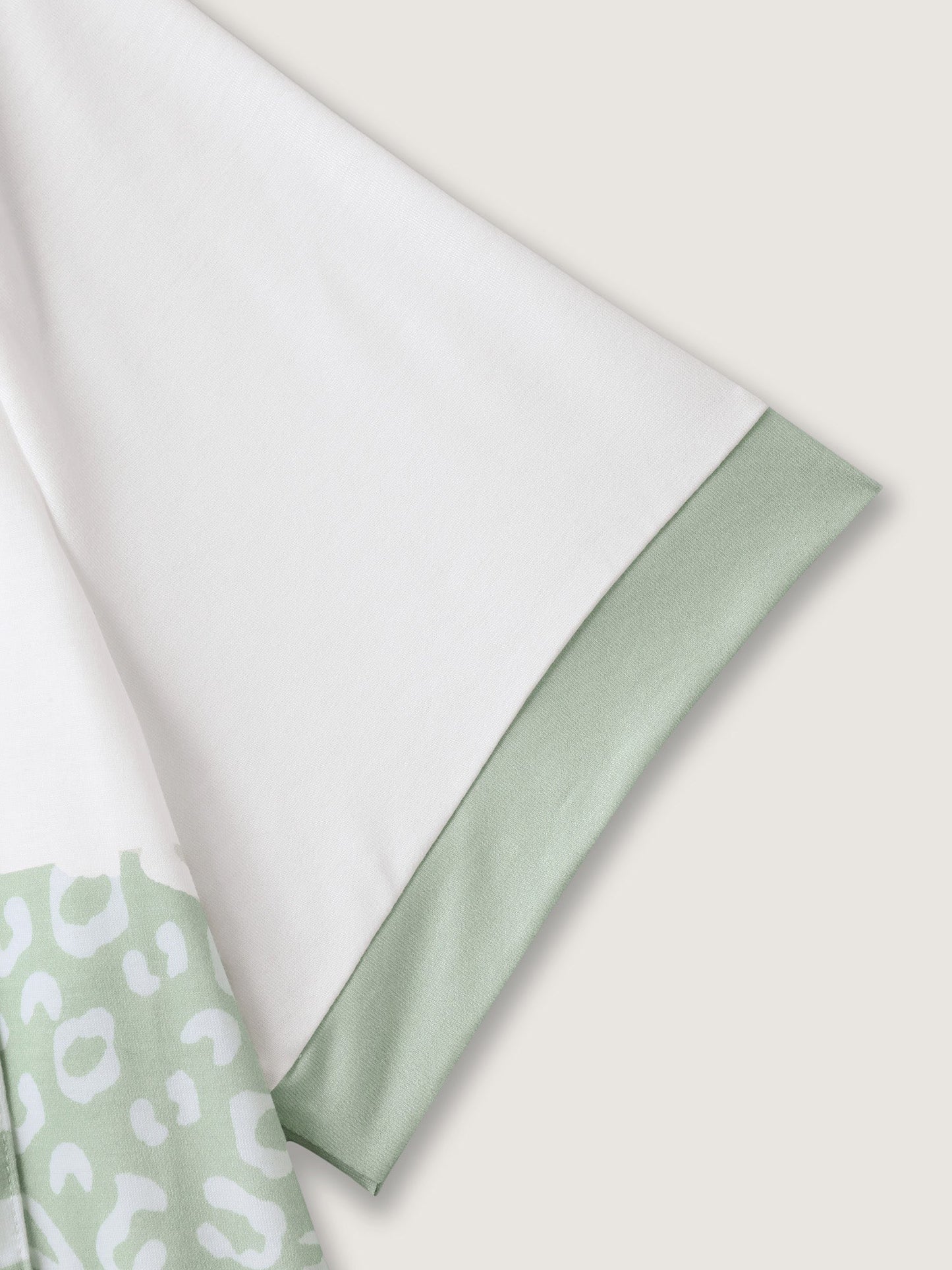 Leopard Print Color Contrast T-Shirt