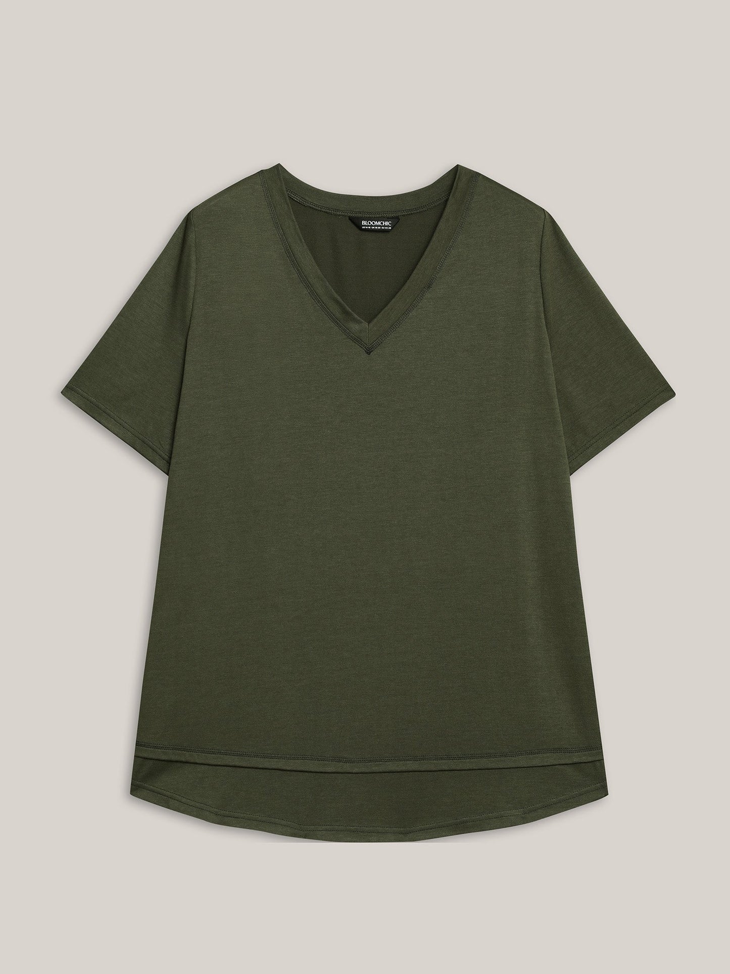 V-Neck Half-Sleeve T-Shirt
