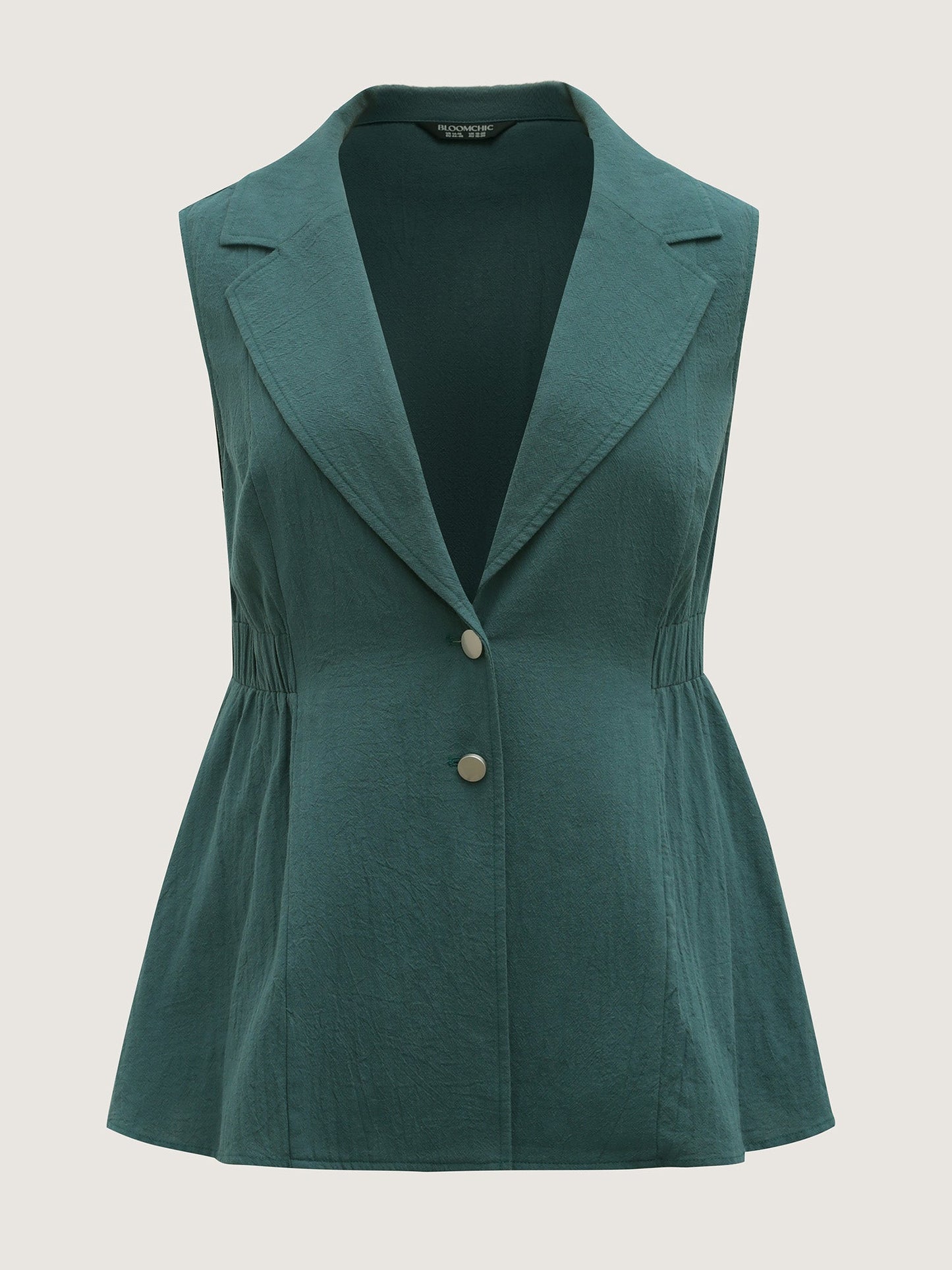 Pure Cotton Stretchy Waist Button Vest