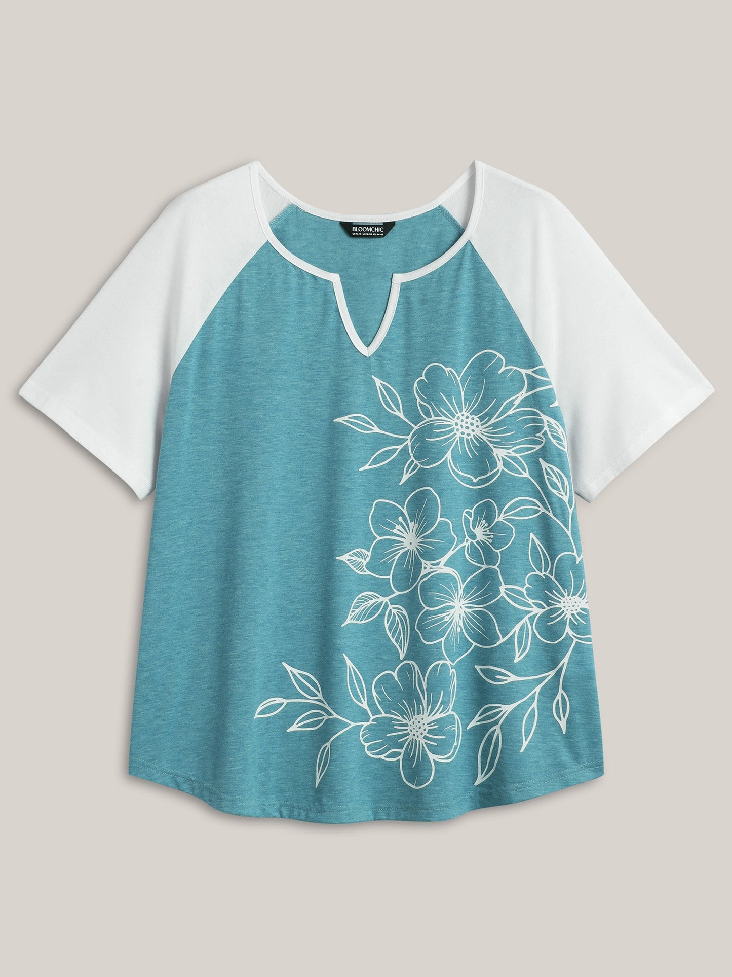 Supersoft Heather Split Neck T-Shirt