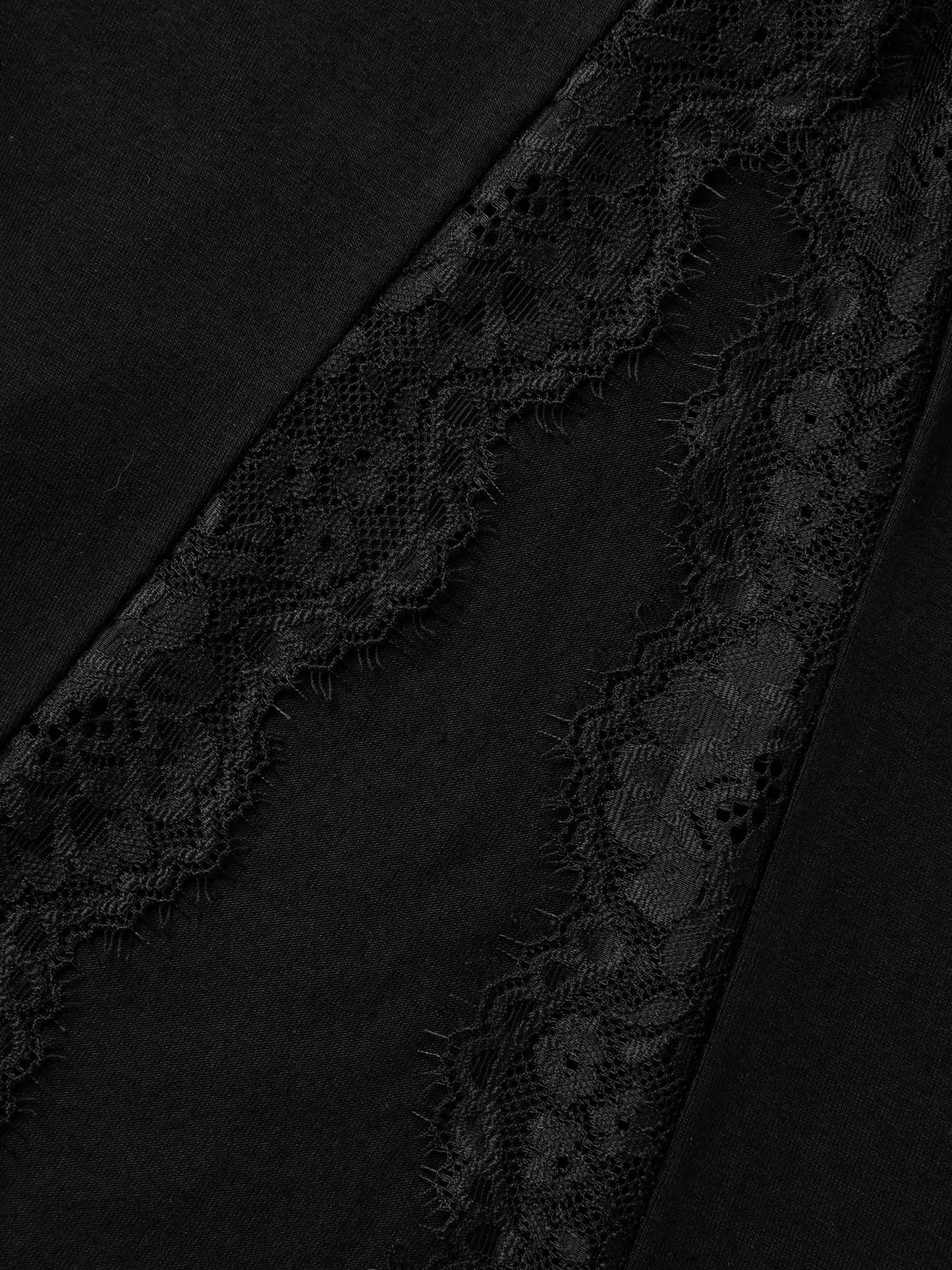 Bold High-Slit Lace Cami Sleep Dress