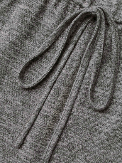 Elastic Waist Overlap Collar Lounge Jumpsuit