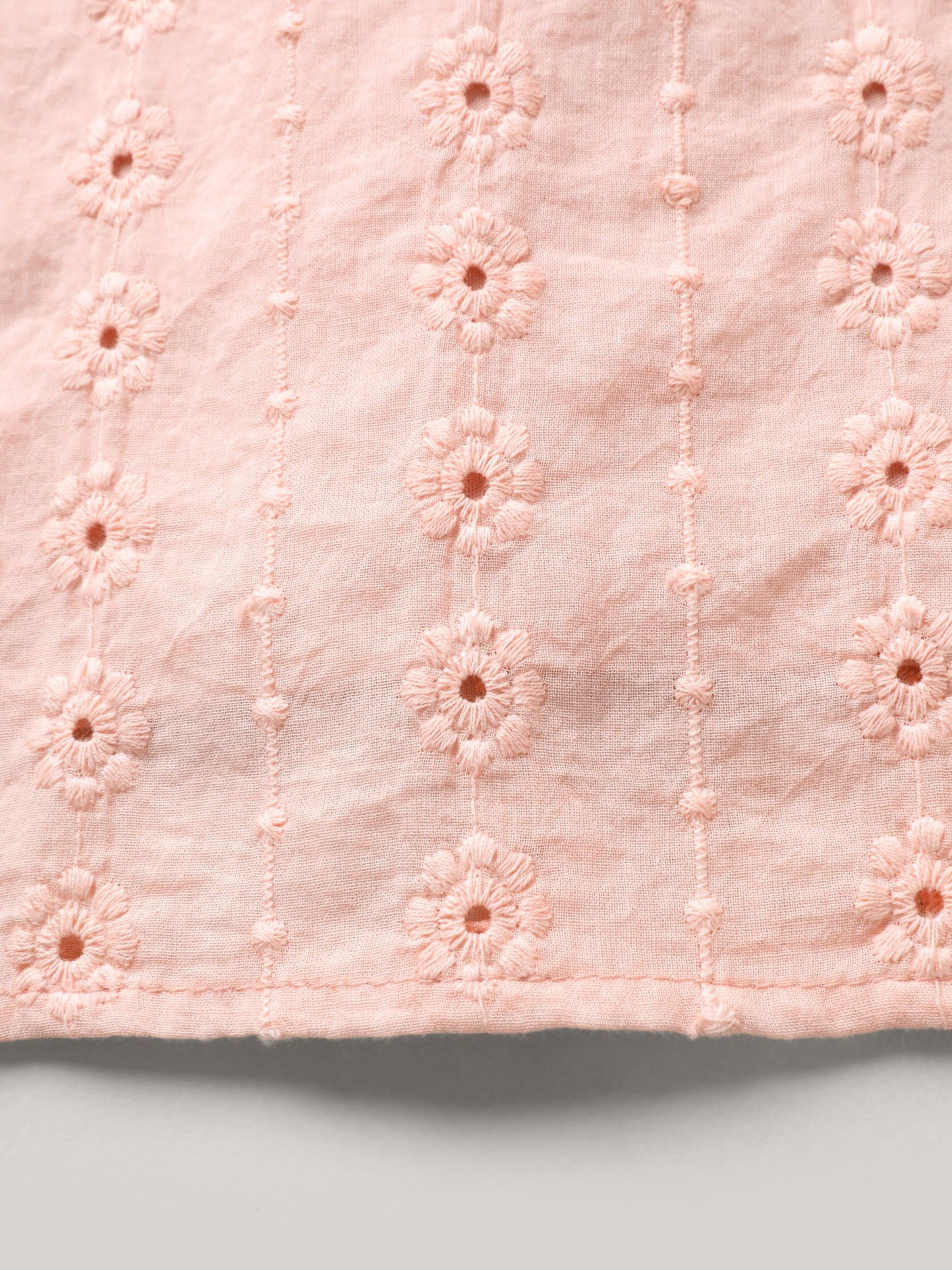 Textured Frill Trim Square Neck Blouse