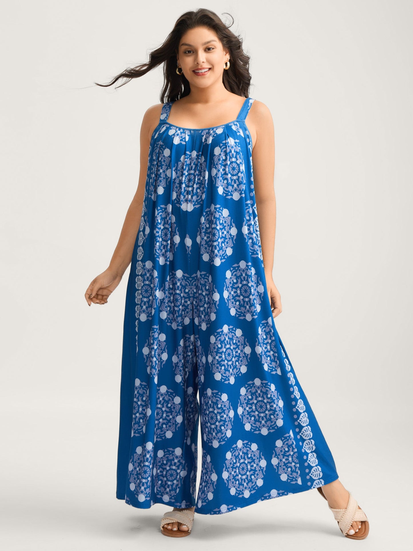 Sunkissed Stretchy Adjustable Strap Jumpsuit