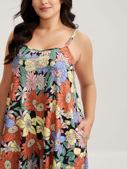 Vivid Groove Stretchy Adjustable Jumpsuit