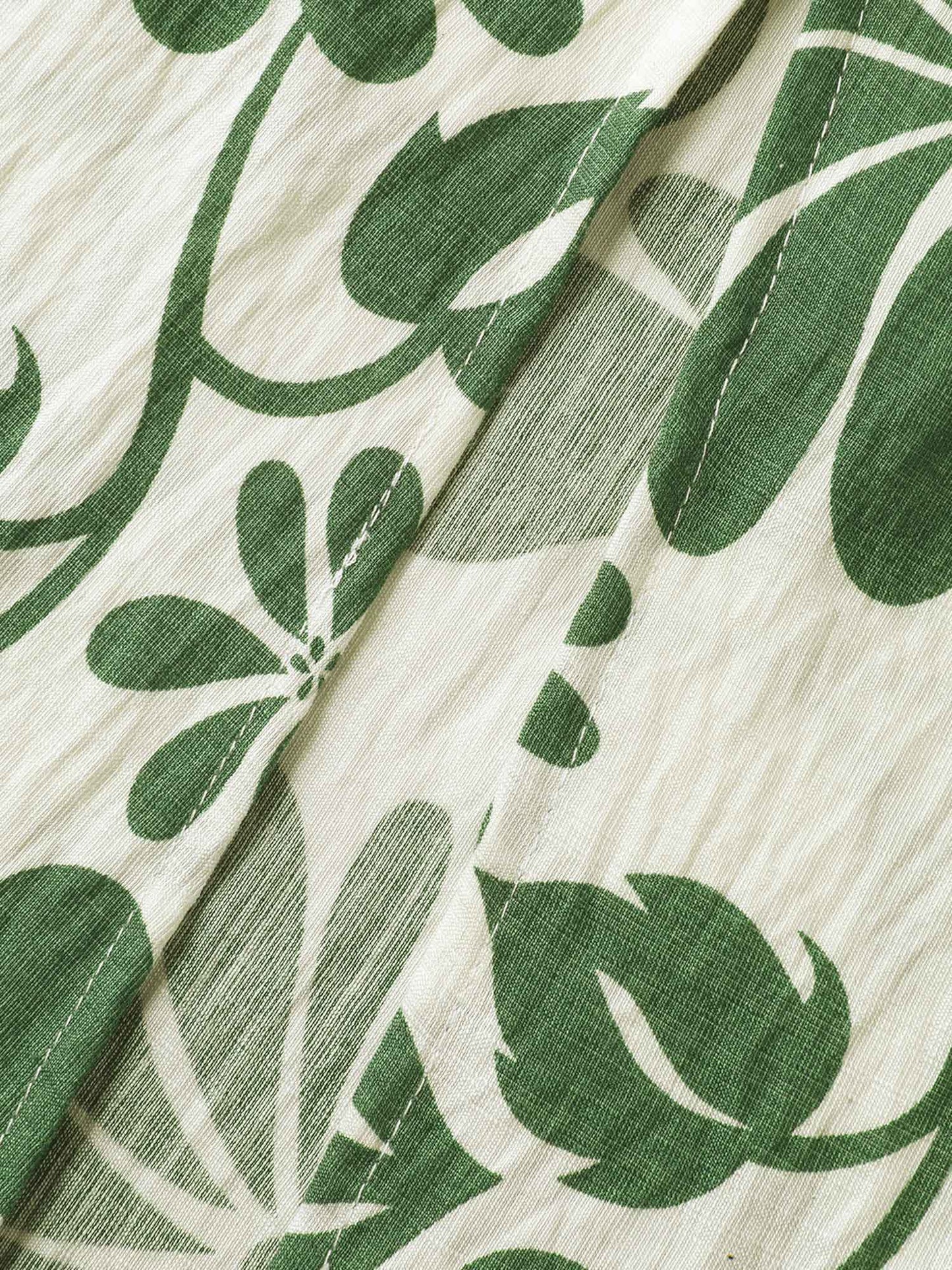 Large Floral Print Pockets Midi Dress