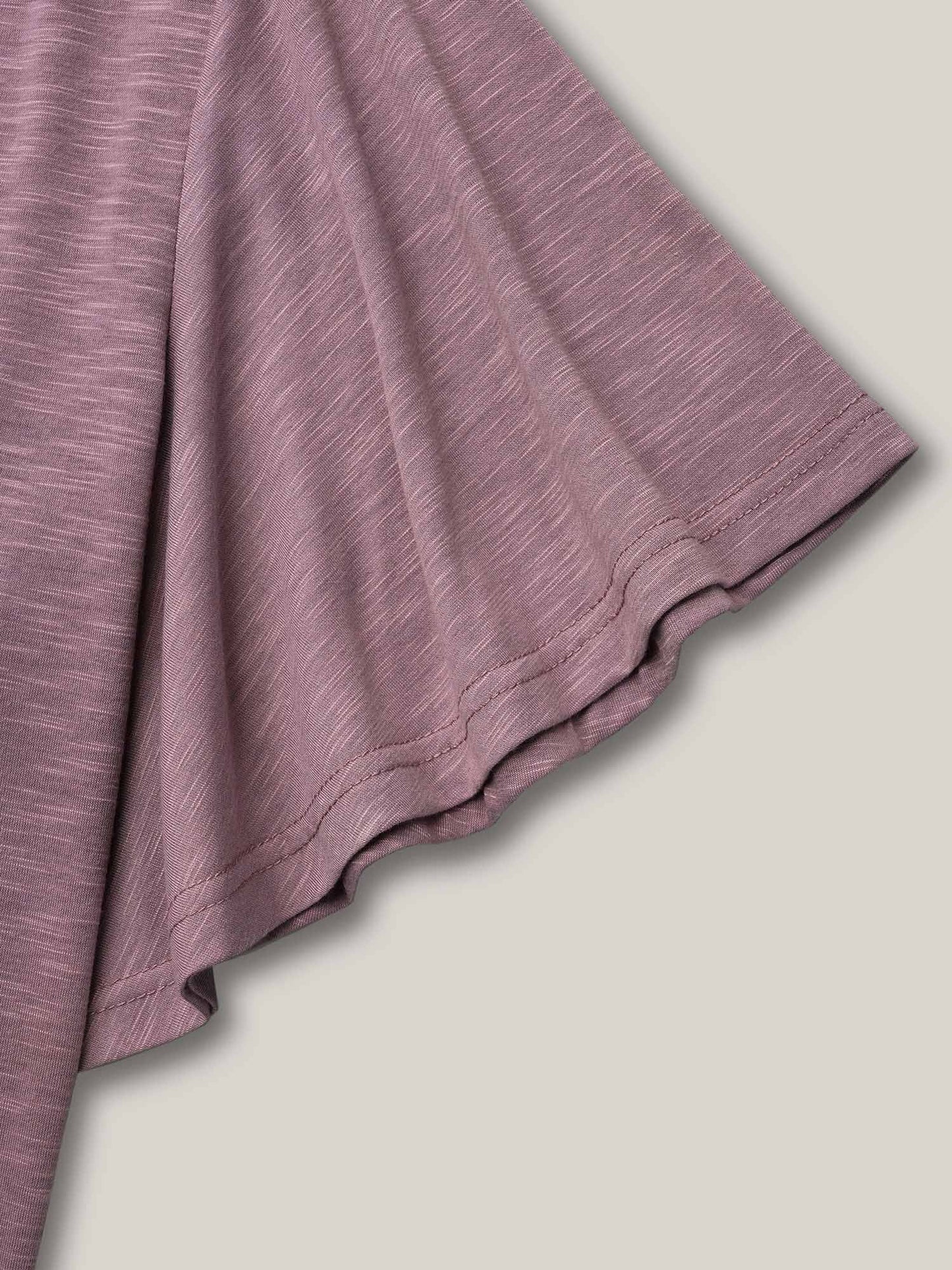 V-Neck Stretchy Flared Sleeve T-Shirt