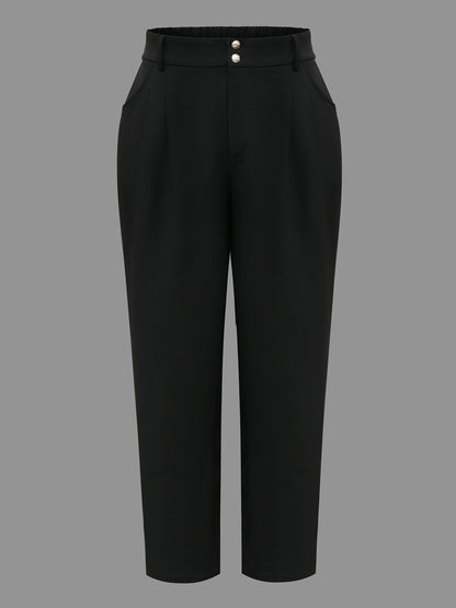 Double Buckle Straight Leg Pants