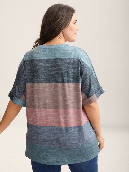 Multi-Color Summer Stripes T-Shirt