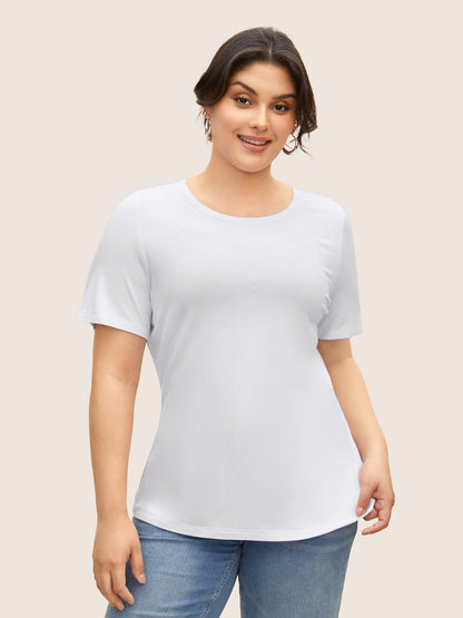 Supersoft Essentials Solid Basic Knit T-shirt