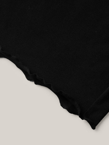 Supersoft Scalloped Hem Straight-Fit Lounge Bottoms