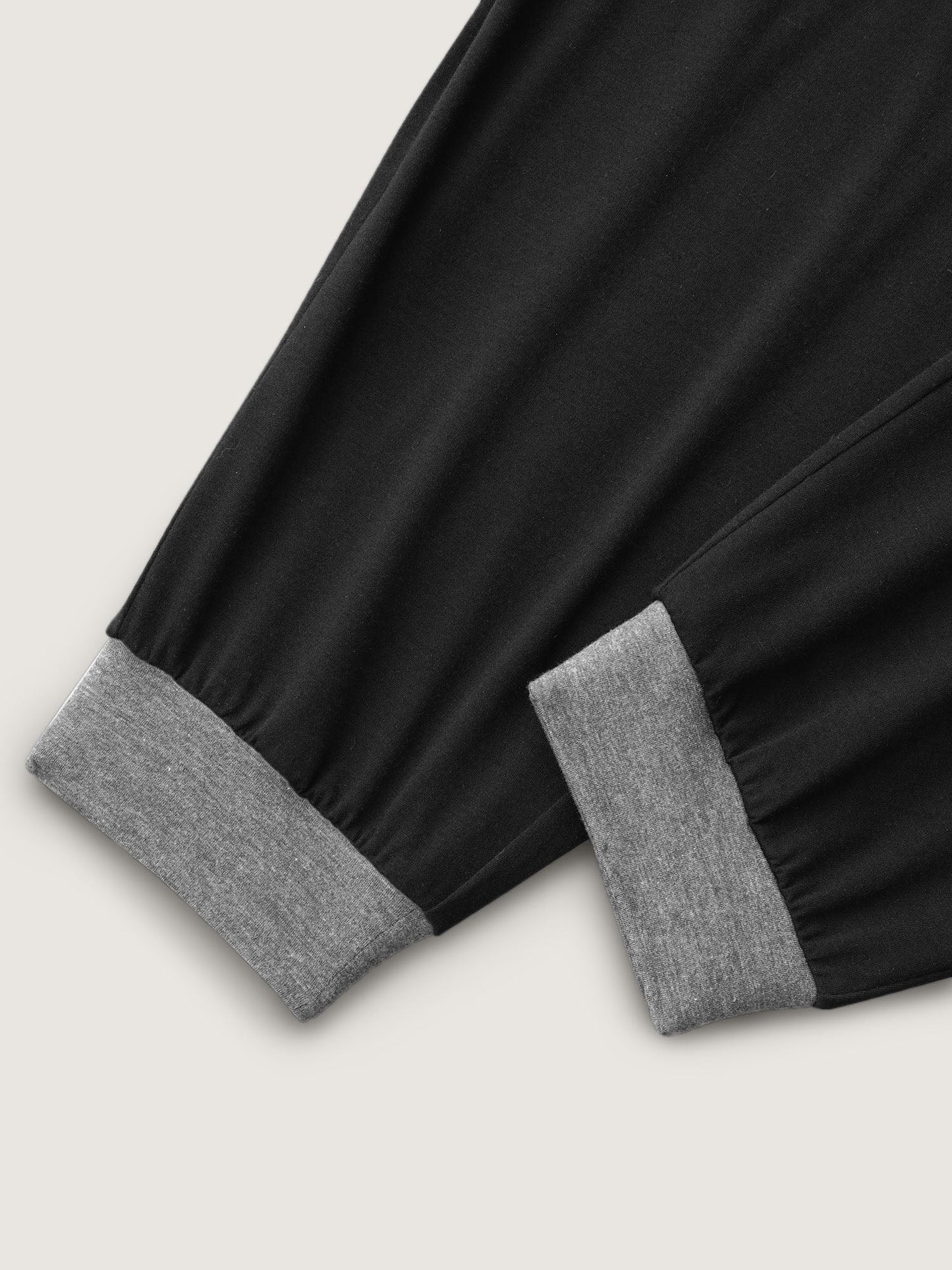 Contrast Drawstring Loungewear Bottoms