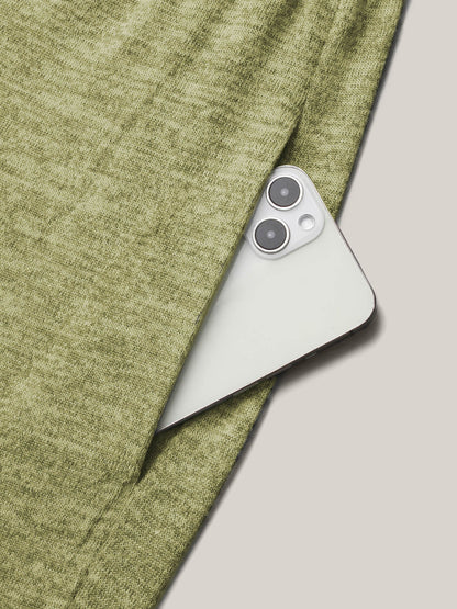 Elastic Waist Overlap Collar Lounge Jumpsuit