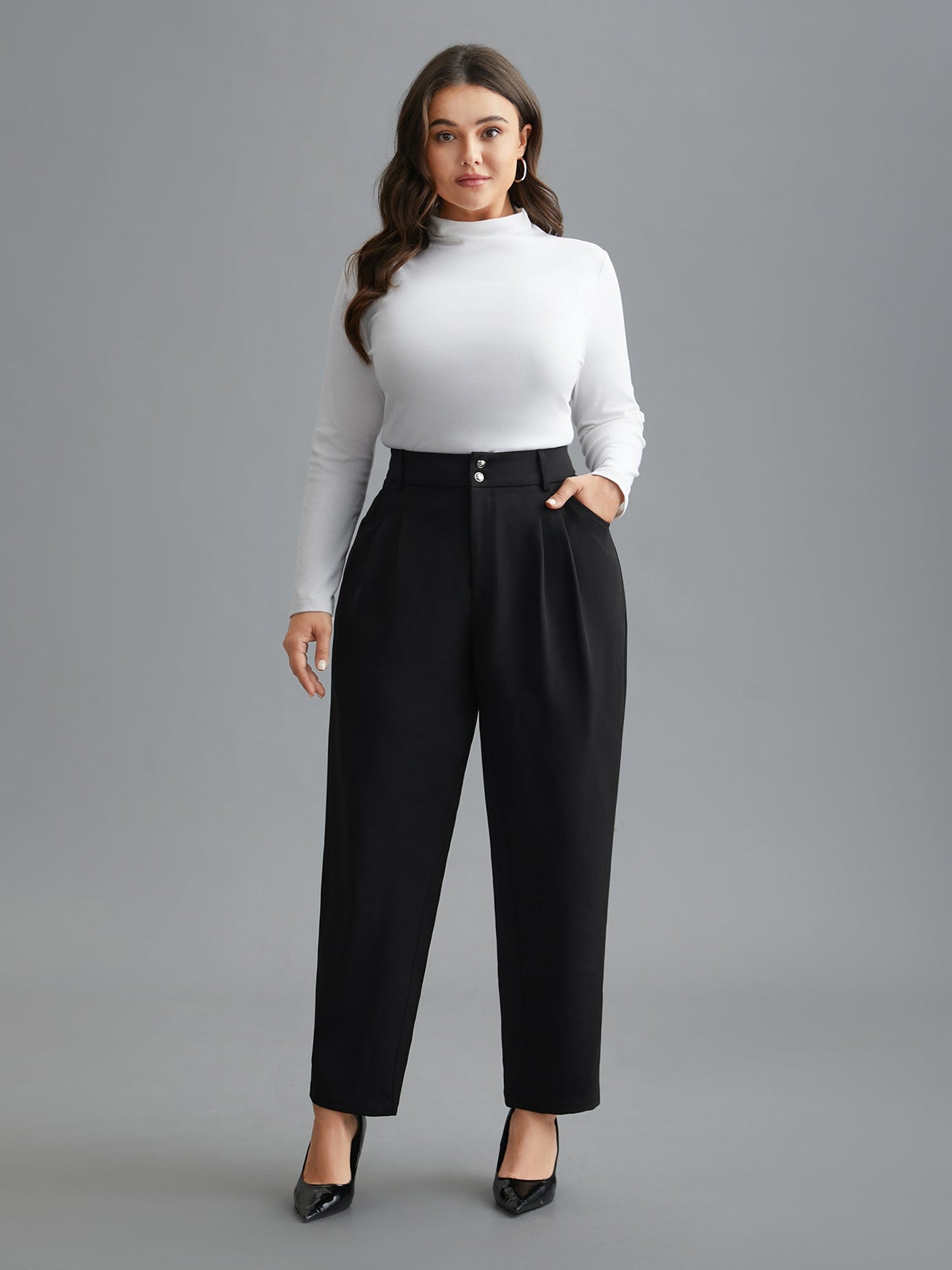 Double Buckle Straight Leg Pants