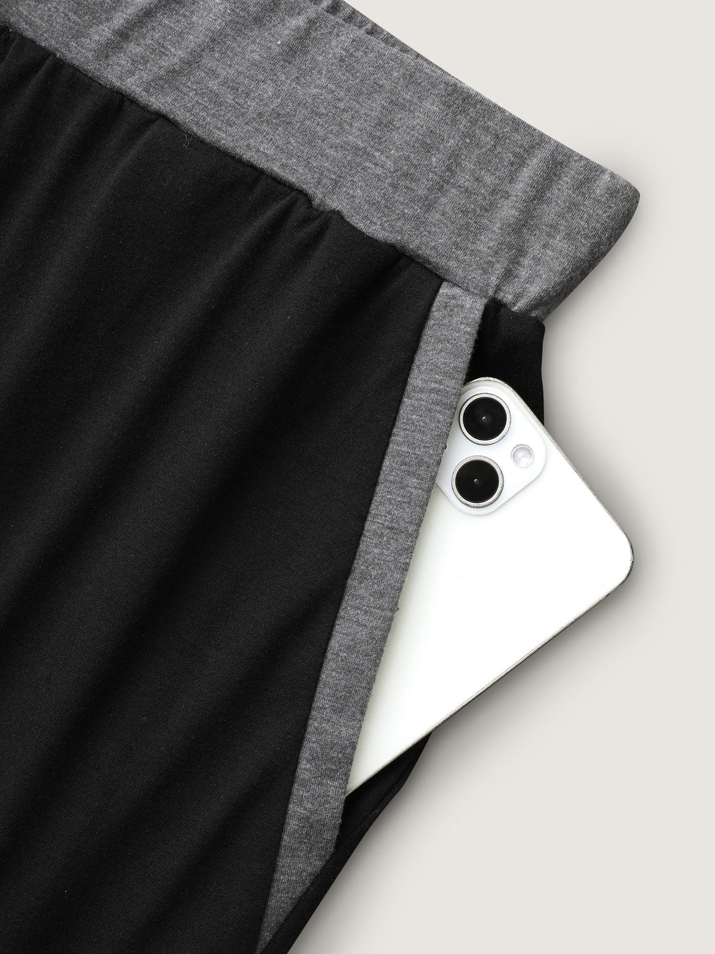 Contrast Drawstring Loungewear Bottoms