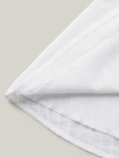 Pure Cotton Jacquard Embroidered Tank Top