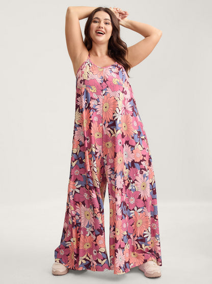 Vivid Groove Stretchy Adjustable Jumpsuit