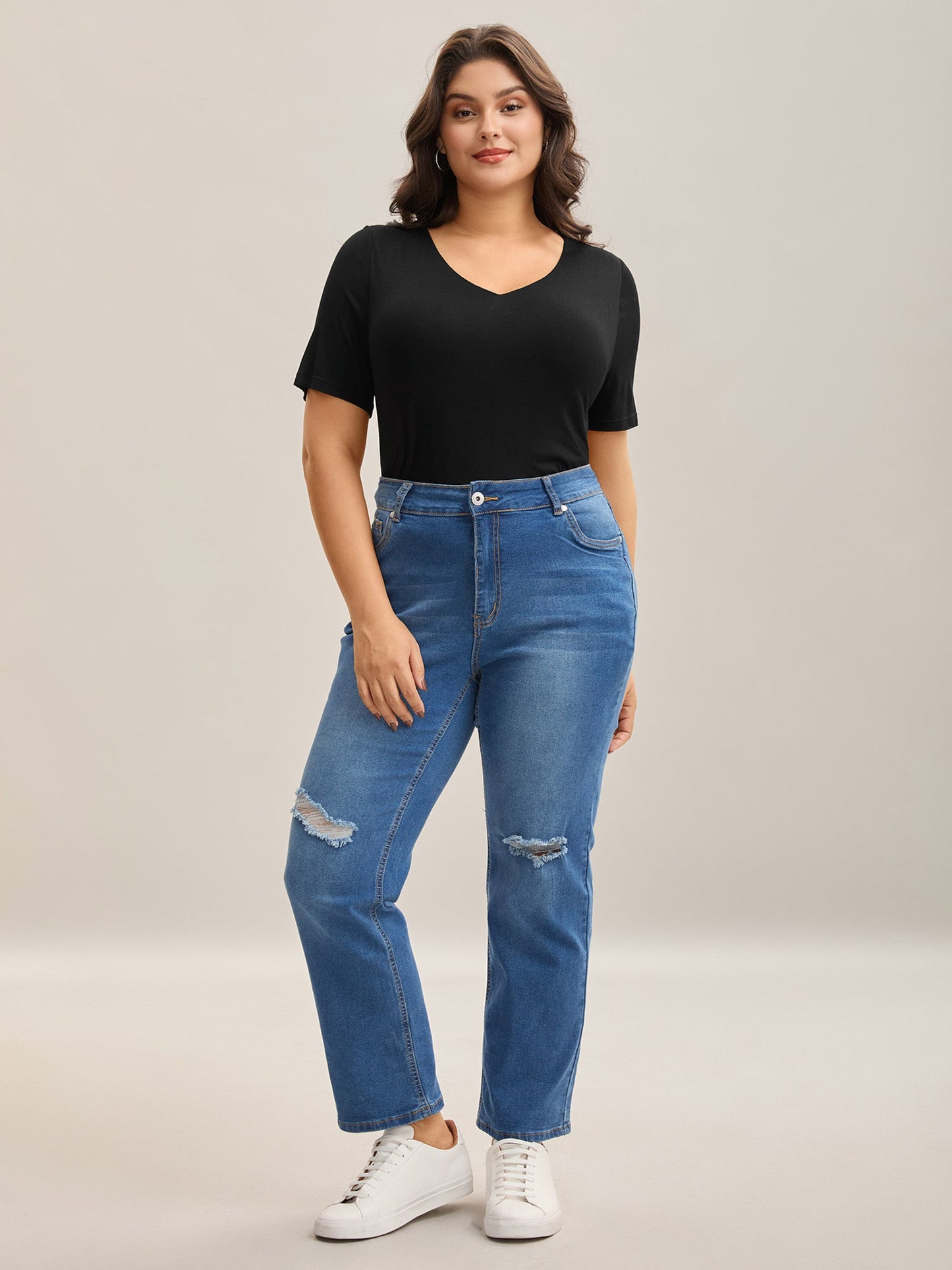 Supersoft Fitted V-Neck T-Shirt