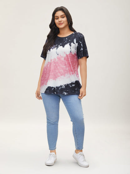 Tie Dye Round Neck T-shirt