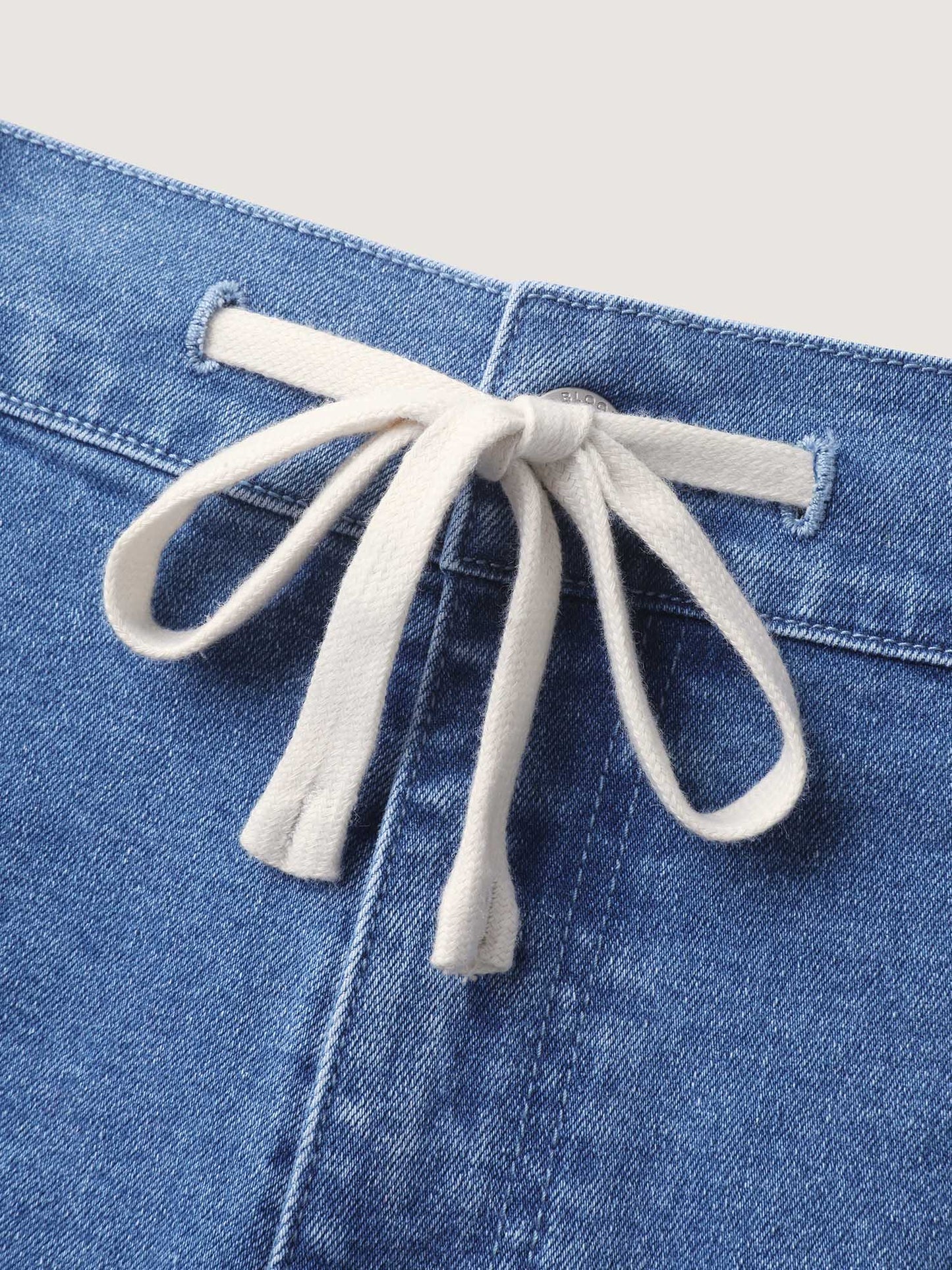 Stretch No-Gap Elastic Waist Jeans