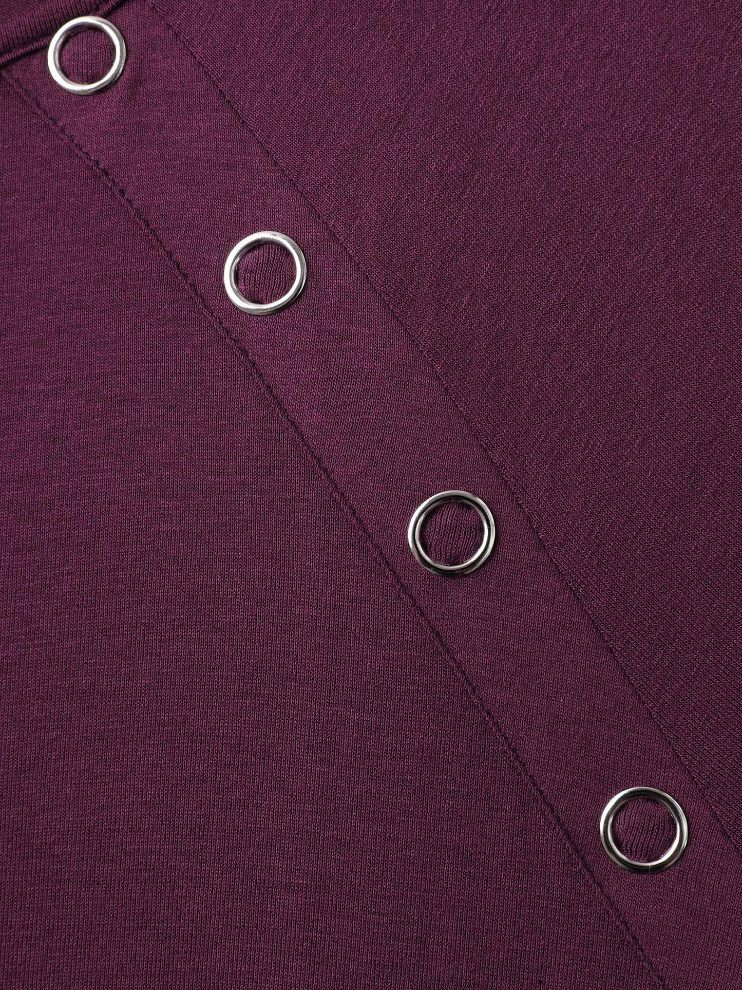 Supersoft Raglan Button Solid Knit Top