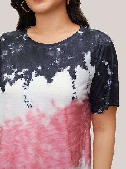 Tie Dye Round Neck T-shirt