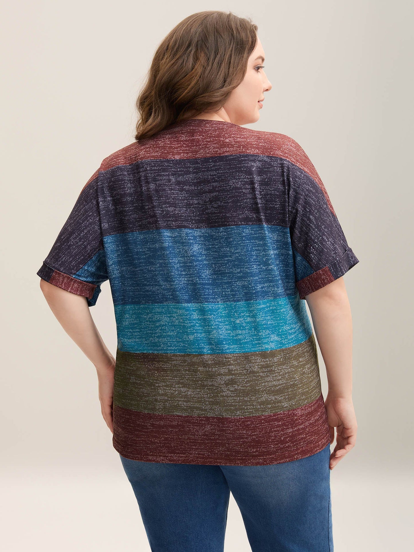 Multi-Color Summer Stripes T-Shirt