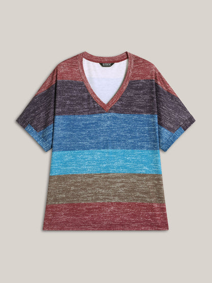 Multi-Color Summer Stripes T-Shirt