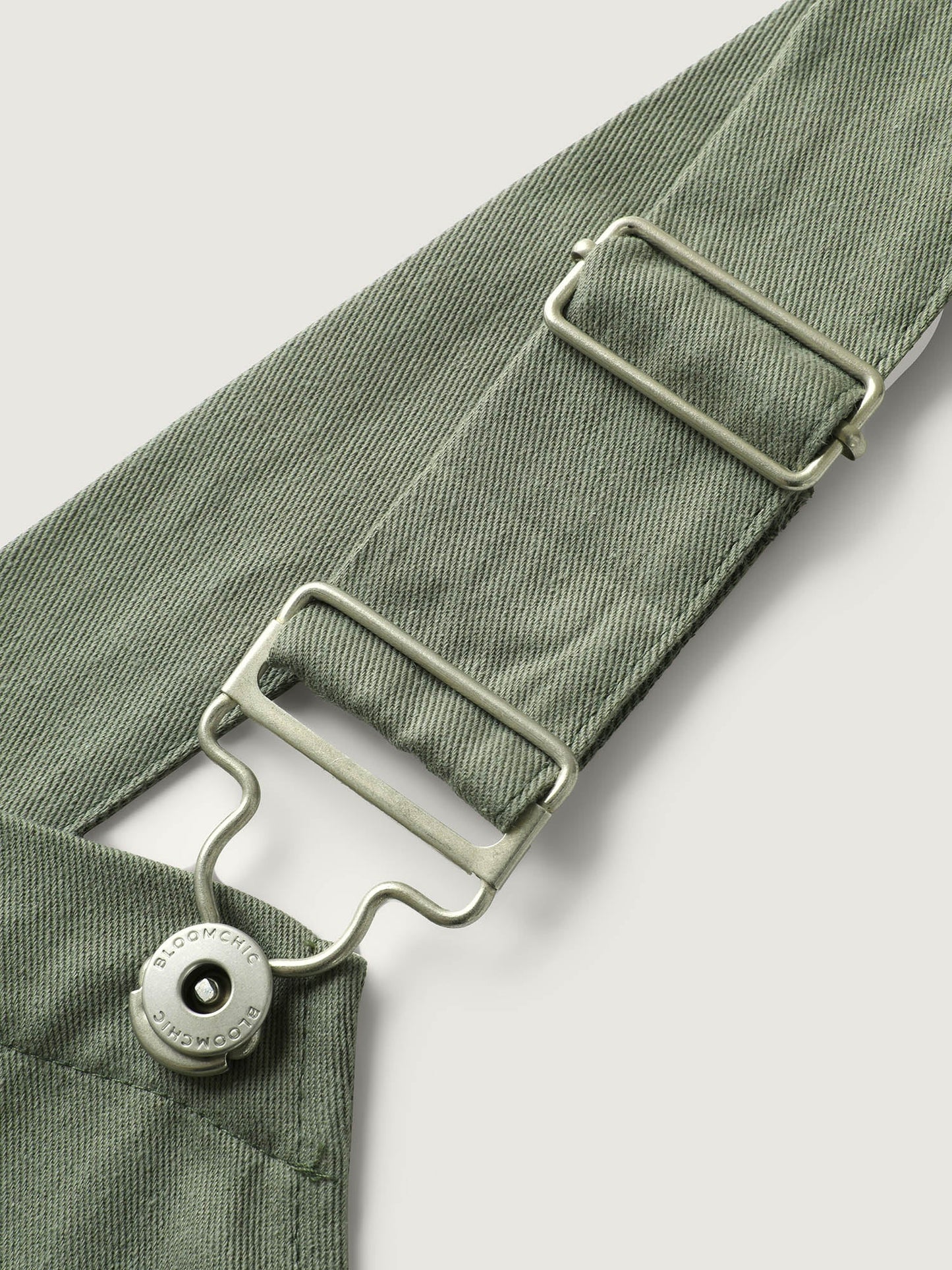 Pure Cotton Cuffed Hem Stretchy Waist Jumpsuit