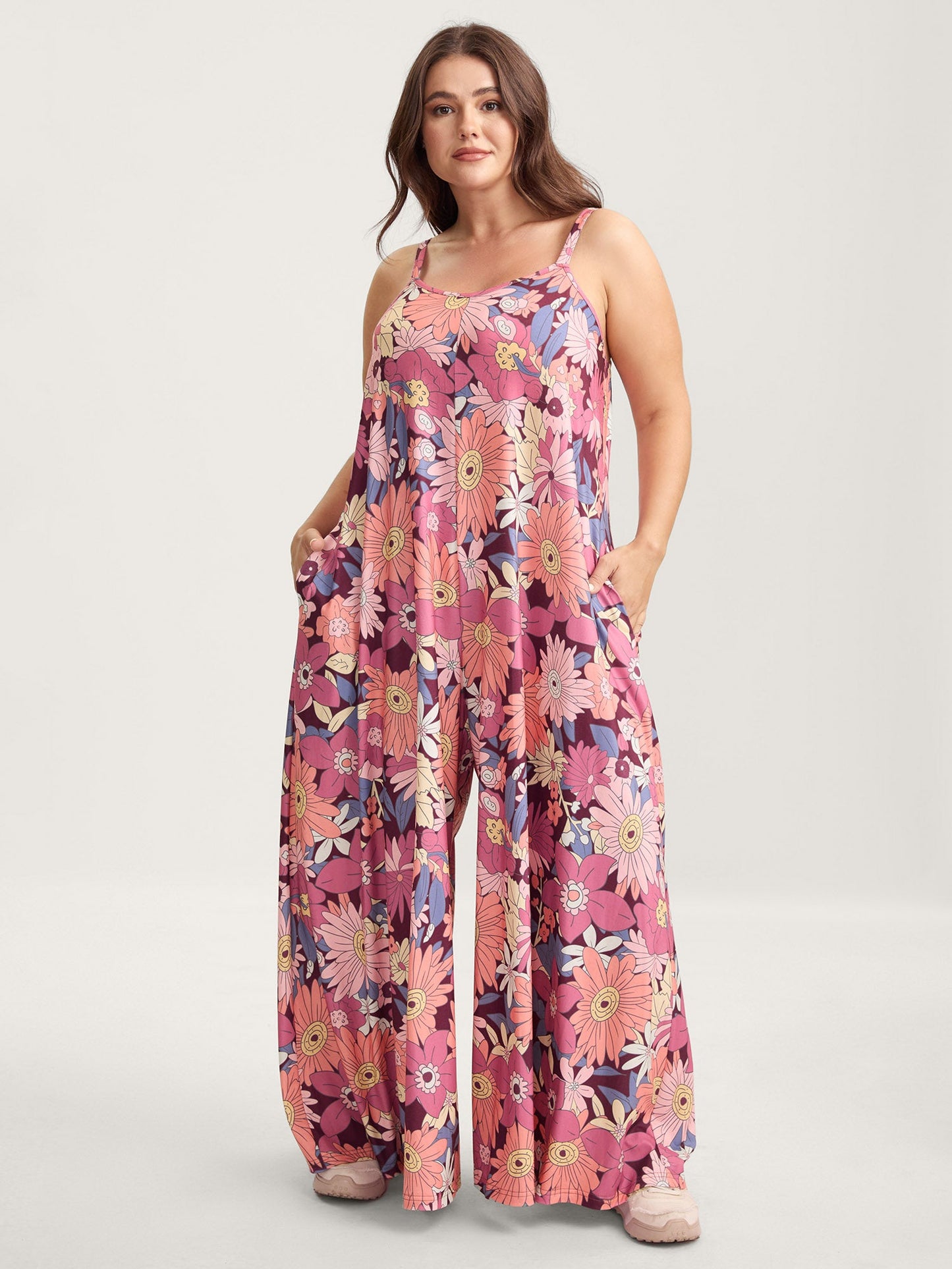 Vivid Groove Stretchy Adjustable Jumpsuit