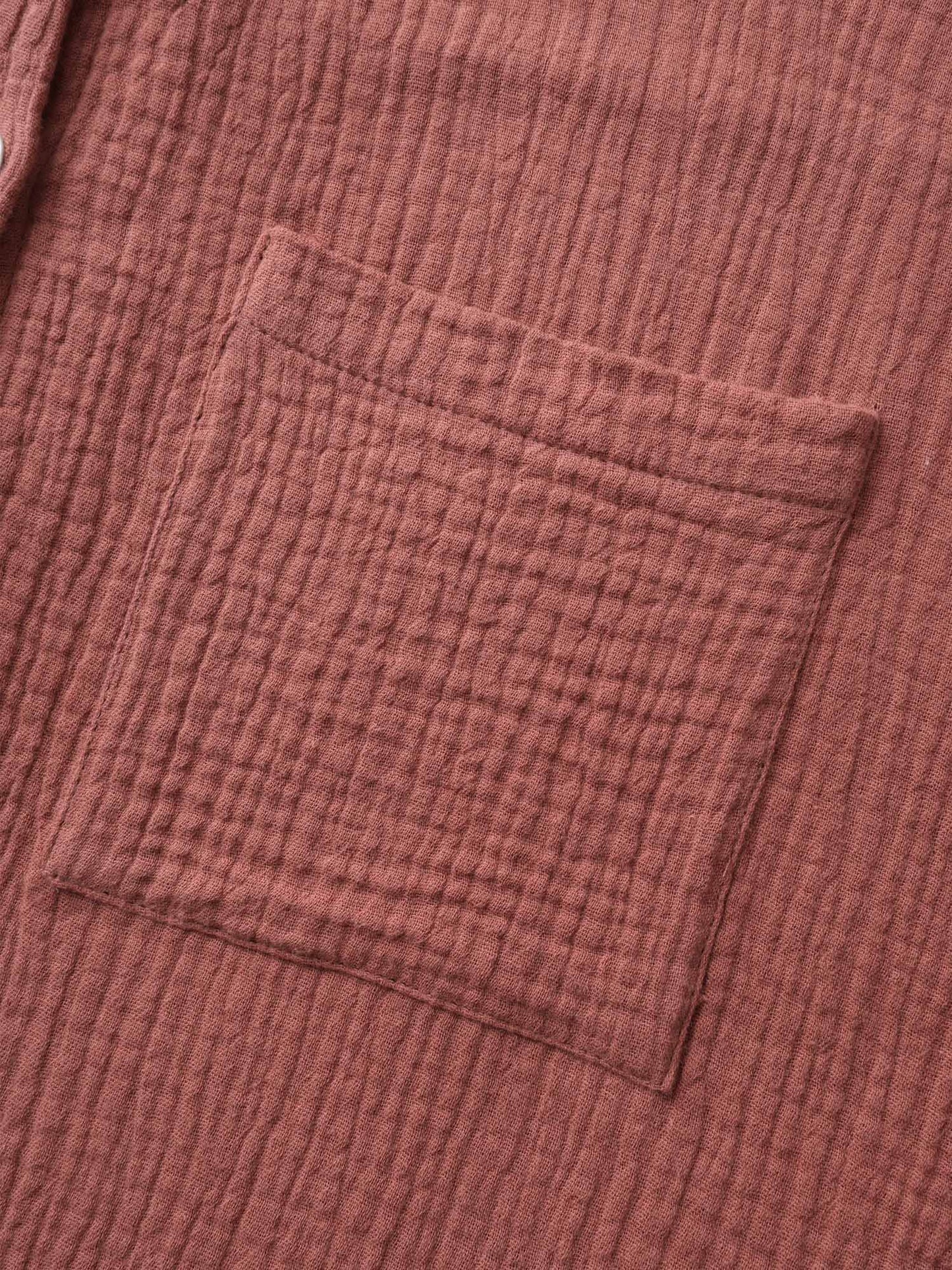 Pure Cotton Long Button Down Jacket