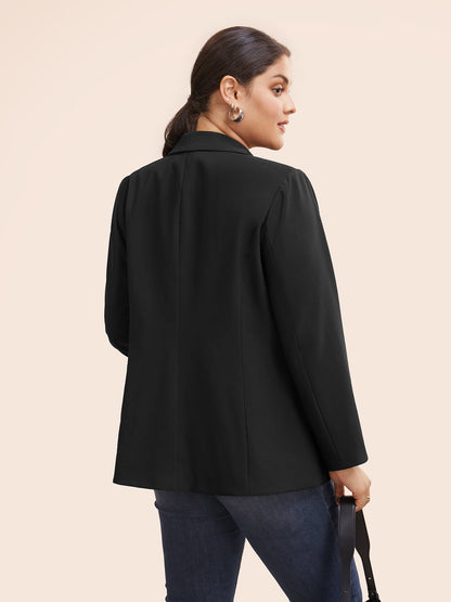 Stretch Woven Pocket Slim-Fit Blazer