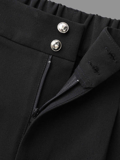 Double Buckle Straight Leg Pants