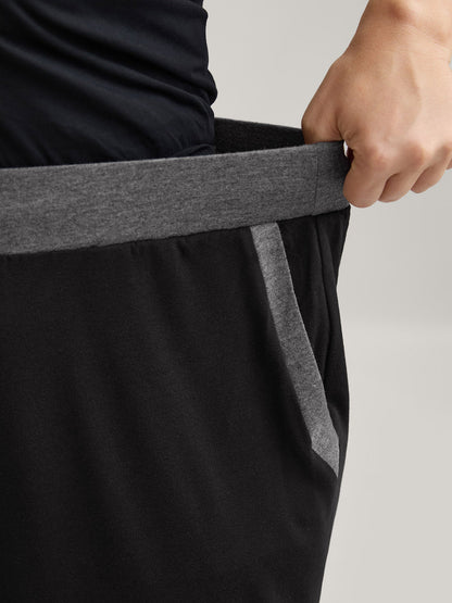 Contrast Drawstring Loungewear Bottoms