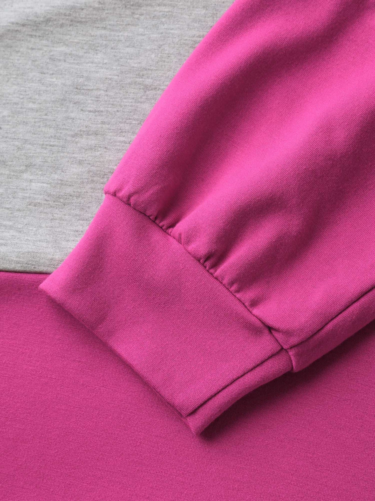 Supersoft Color Block Neck Cut-Out Sweatshirt