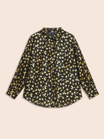Hot Stamped Golden Gleam Shirt