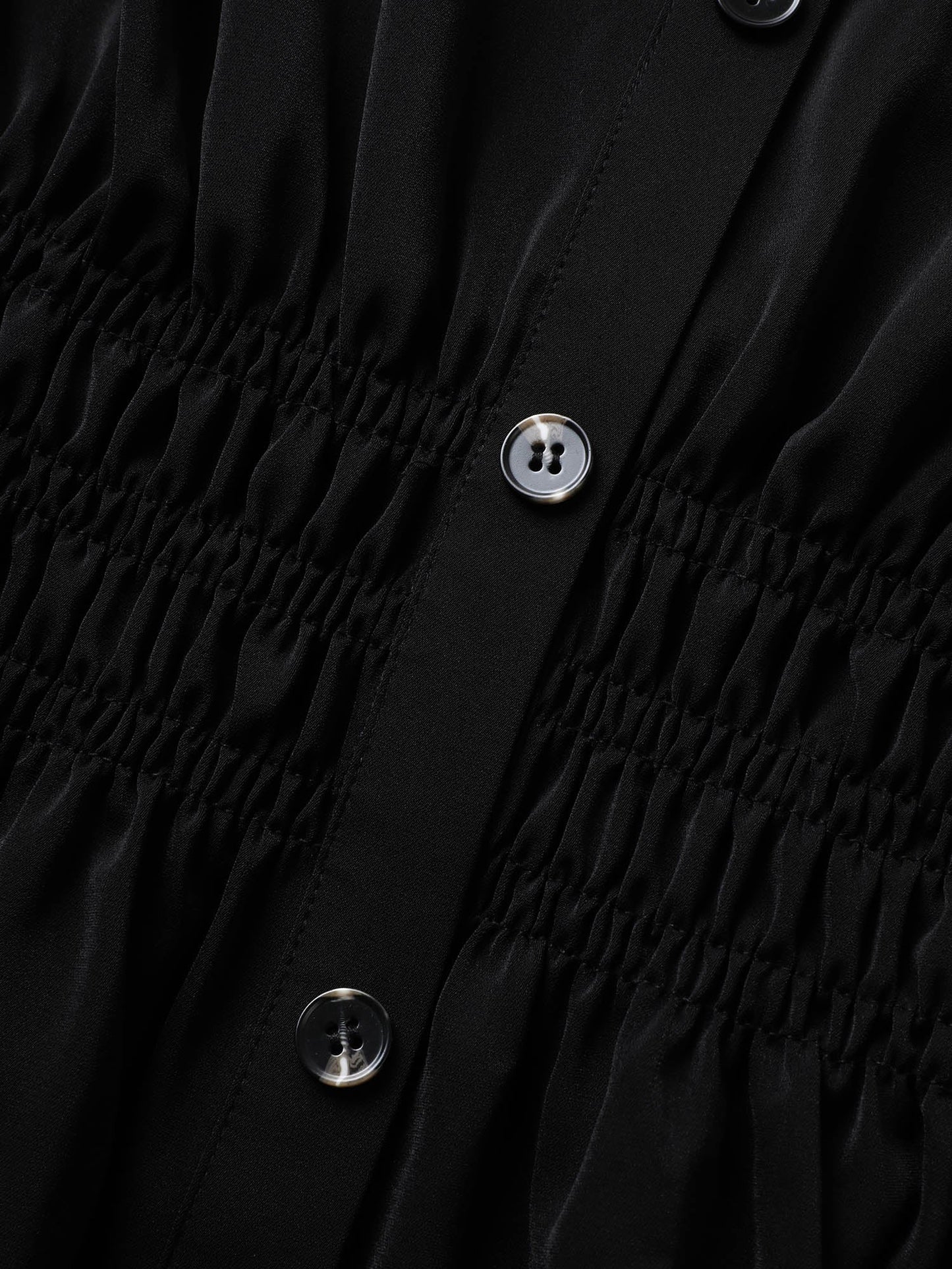 Shirt Collar Button Cuff Sleeve Blouse