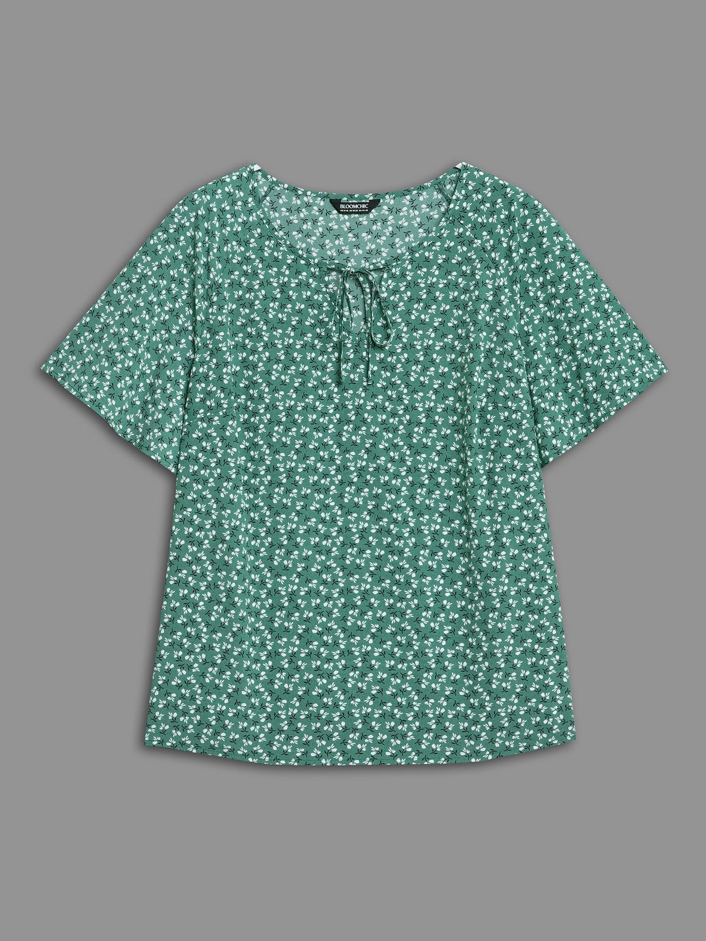 Ditsy Floral Print Half Sleeve Shirt