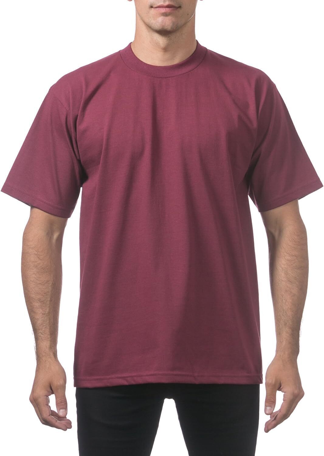 Men's Heavyweight Cotton Short Sleeve Crew Neck T-Shirt