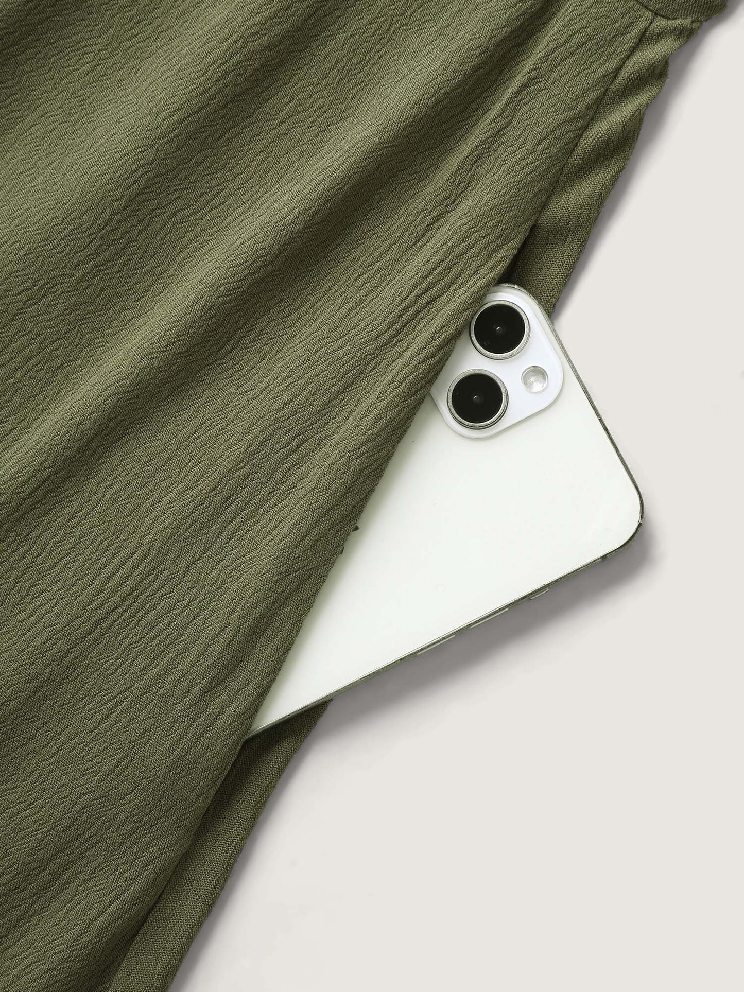 Waist-Defining Tie Ruffled Sleeve Midi Dress