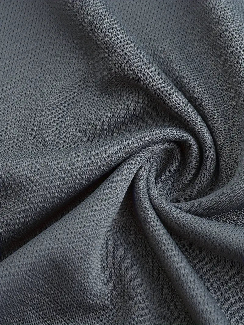 Men's solid color round neck sports breathable quick-drying T-shirt, Clearance Items 2024