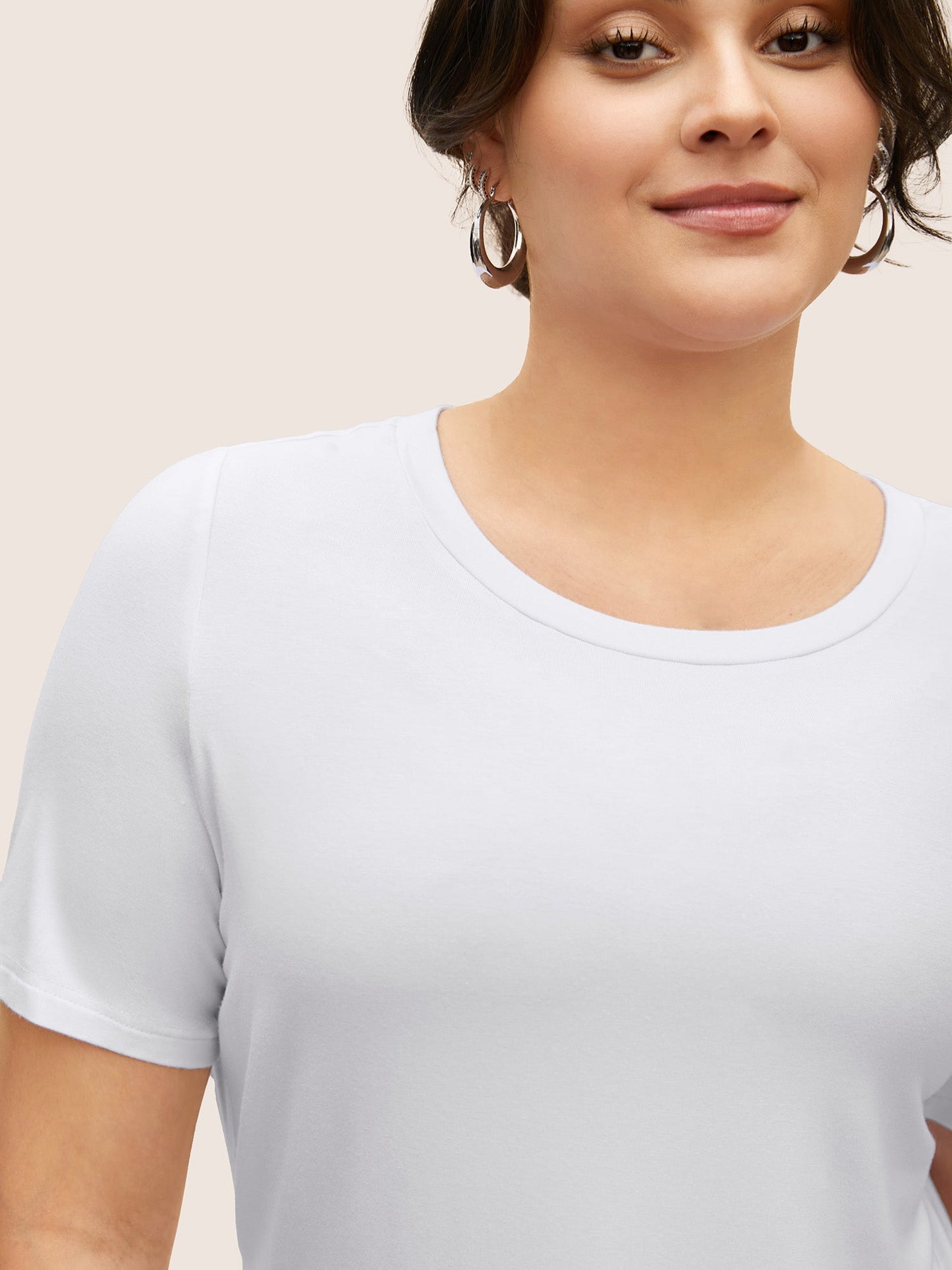 Supersoft Essentials Solid Basic Knit T-shirt