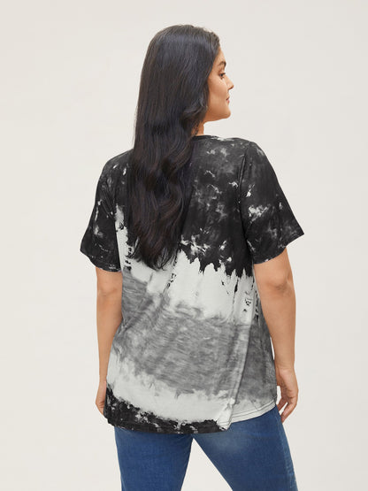 Tie Dye Round Neck T-shirt