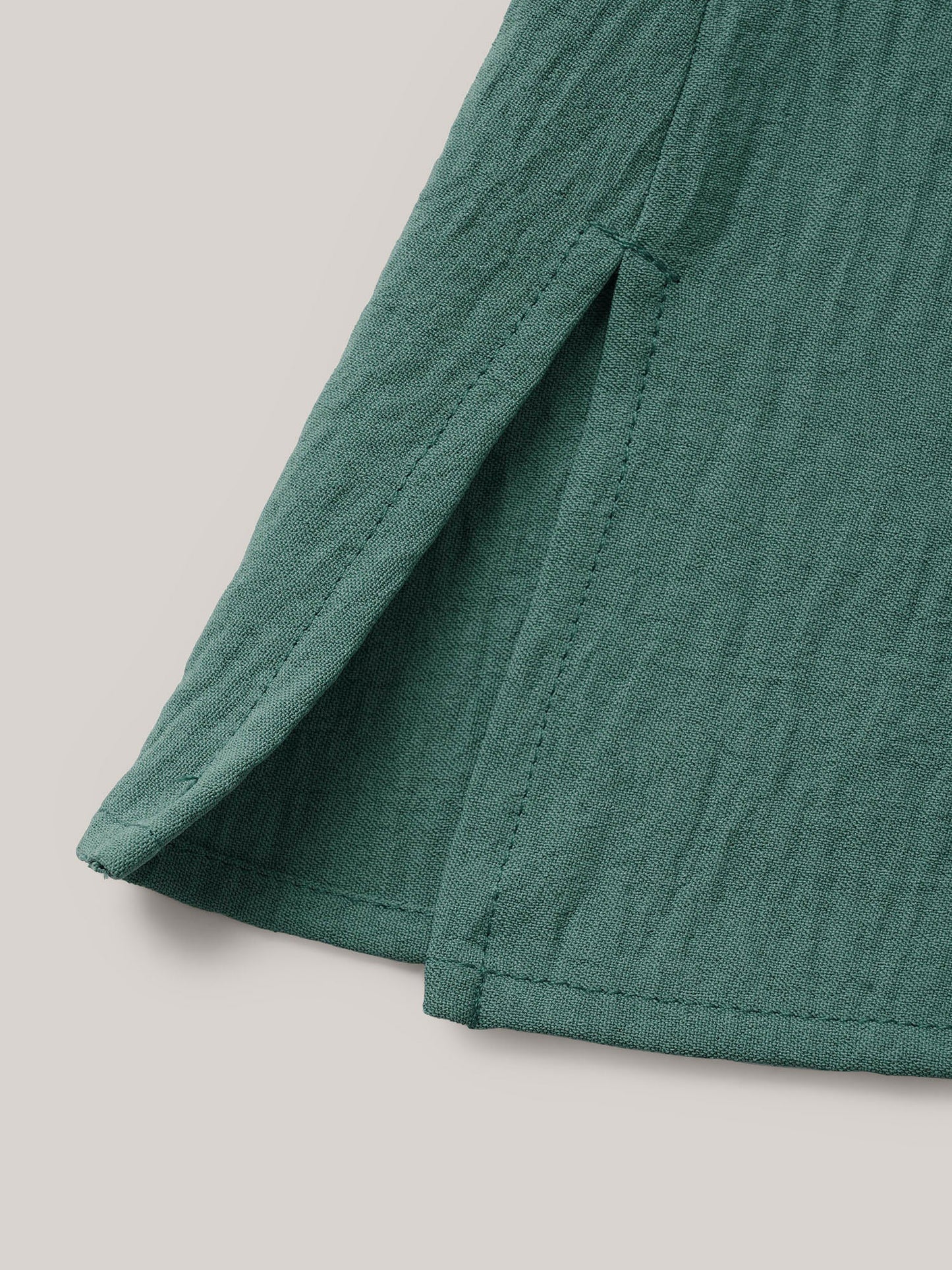 Solid Tiered Ruffles Split Hem Blouse