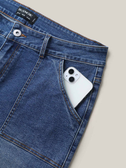 Stretchy Mid-Rise Capri Jeans