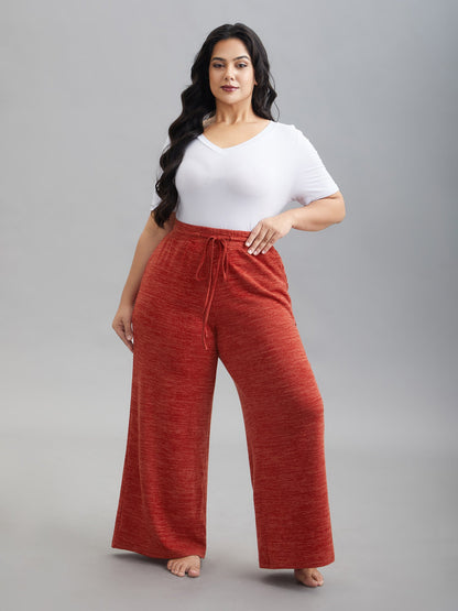 Heather Drawstring Loose Lounge Bottoms