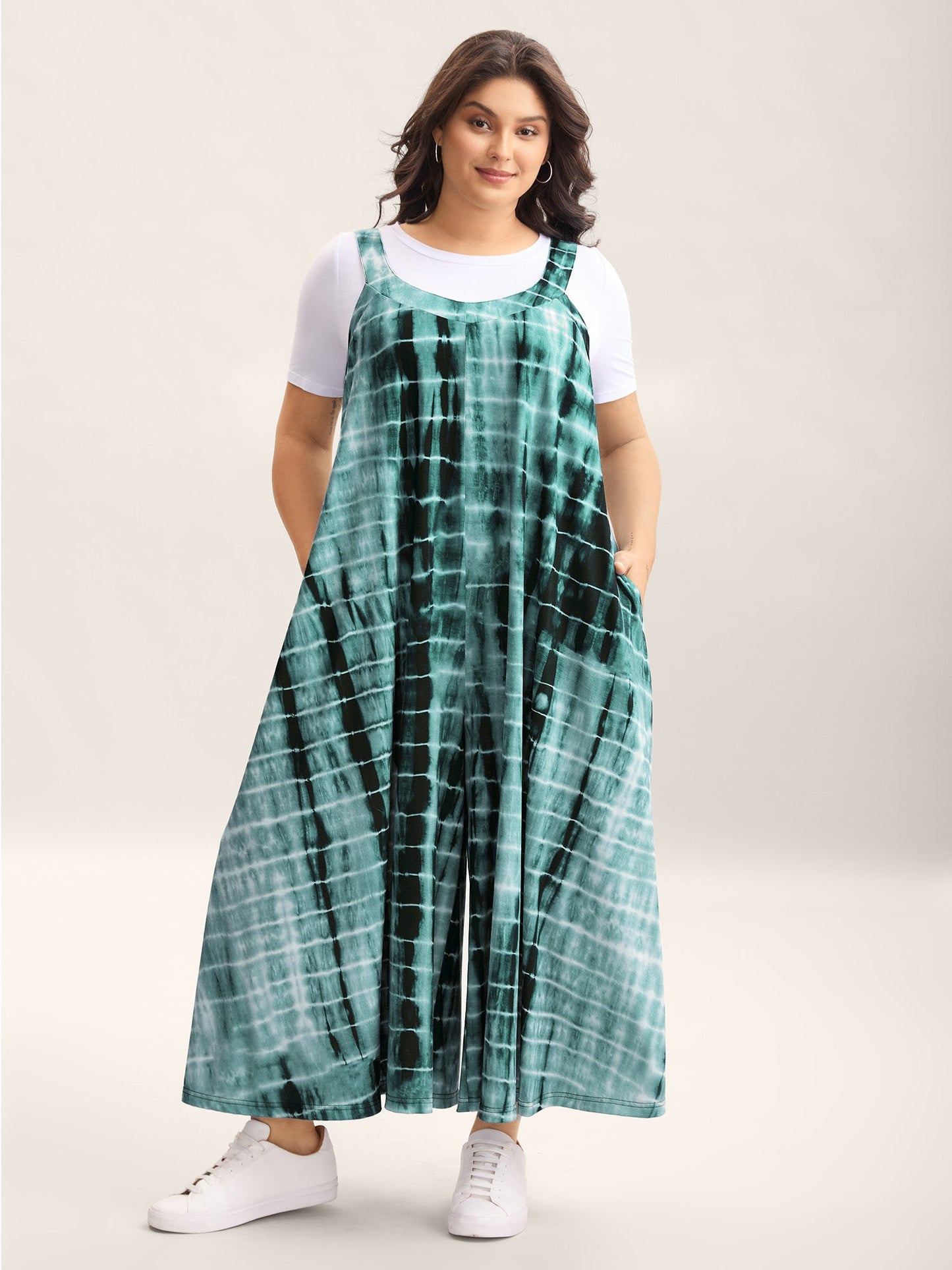 Supersoft Tie-Dye Backless Jumpsuit