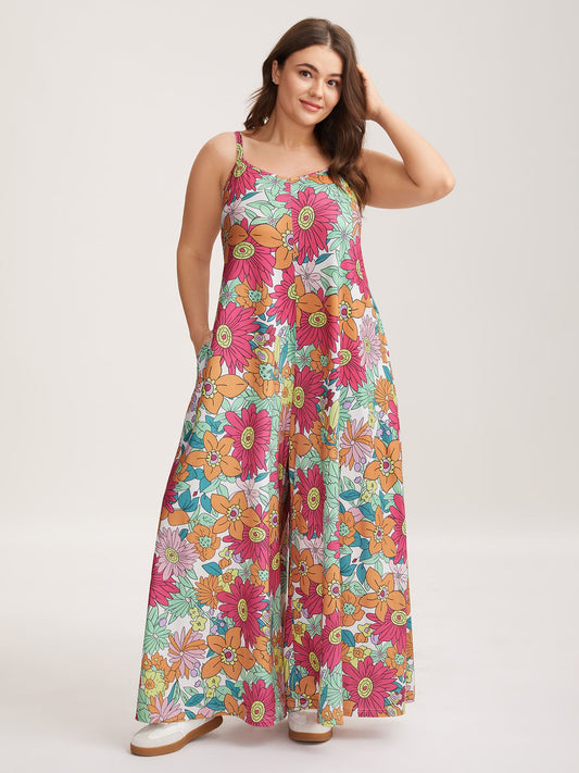 Vivid Groove Stretchy Adjustable Jumpsuit