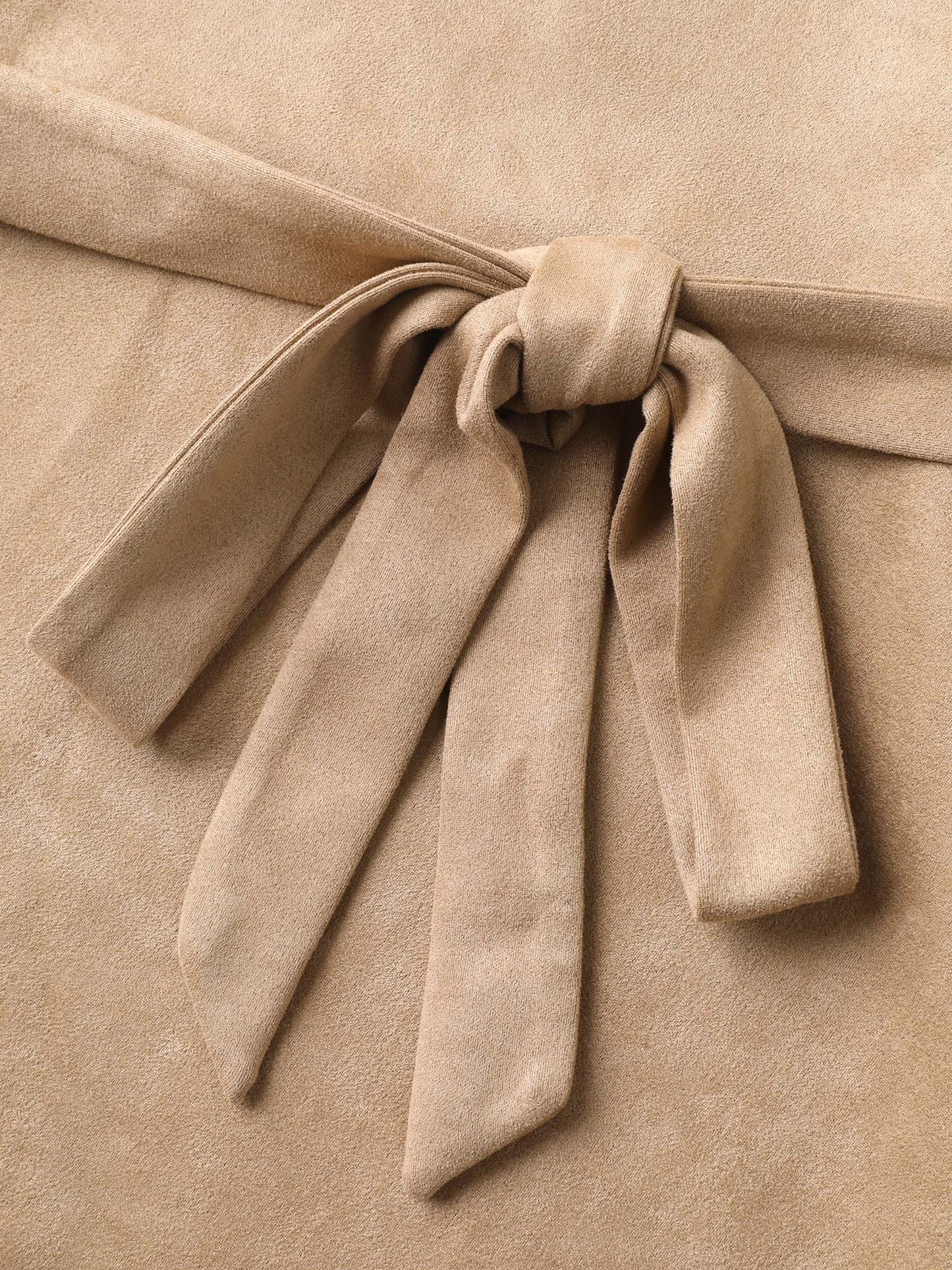 Suede Adjustable Waist Belt Vest