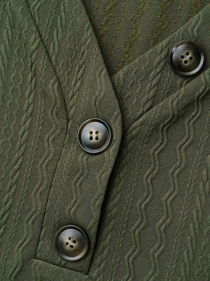 Plain Knit Texture Gathered Top